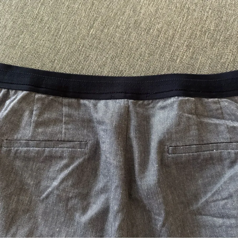 Zara cropped, linen blend pants, XL.